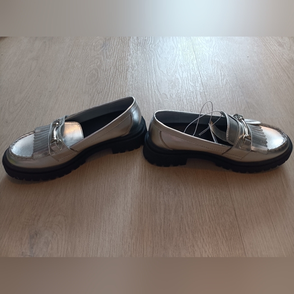 Old Navy Silver Loafers - Picture 2 of 3